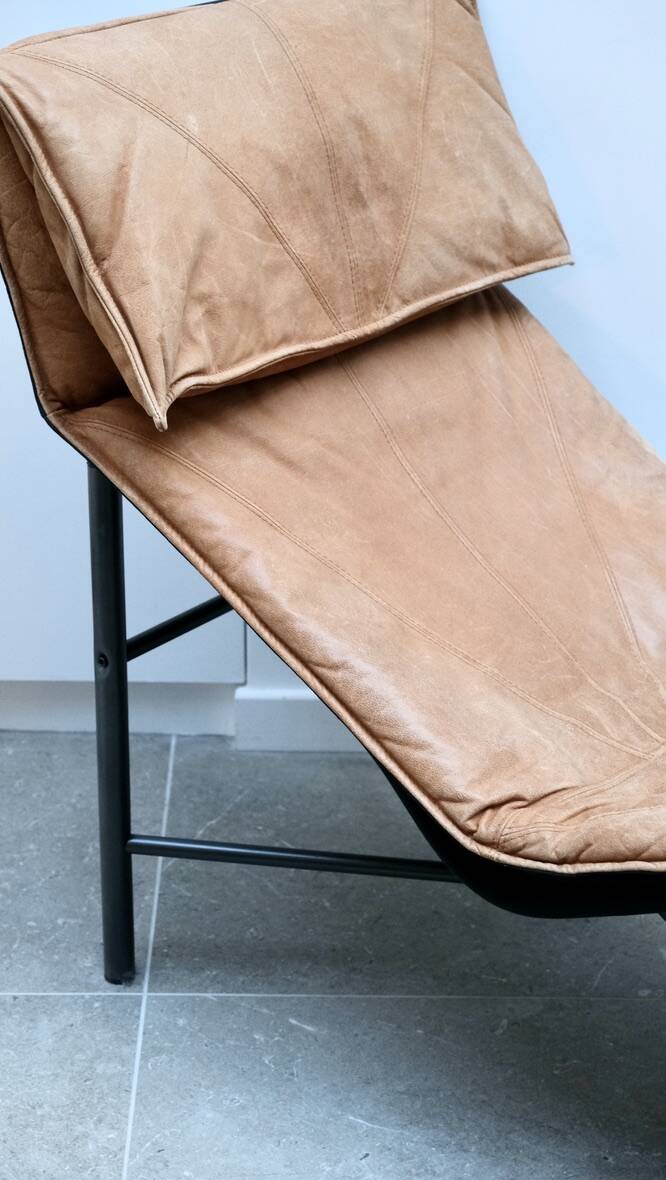 Chaise longue en cuir de Tord Björklund