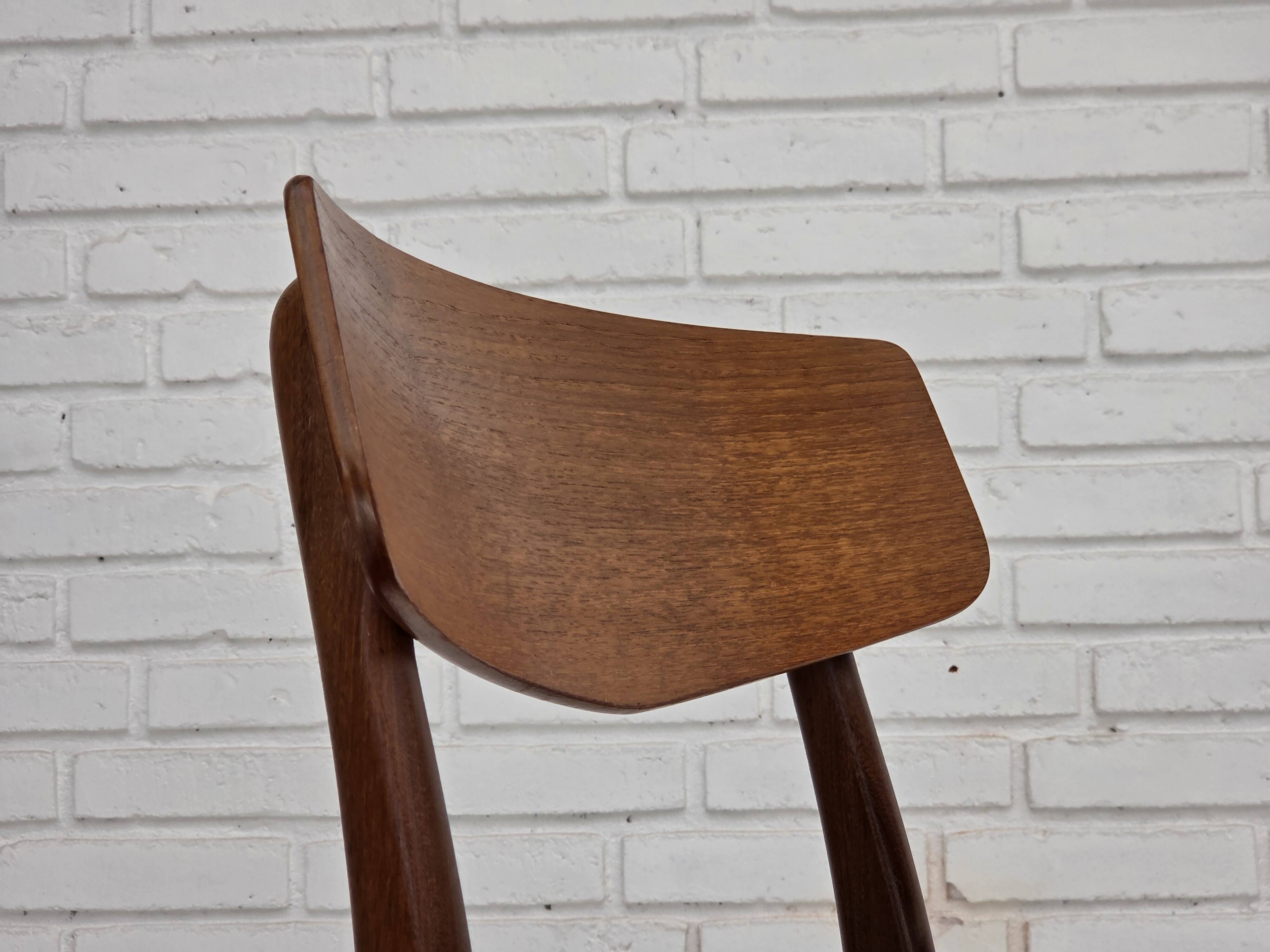 1970s, set of 4 Danish dining chairs by Findahl Møbelfabrik, teak wood.