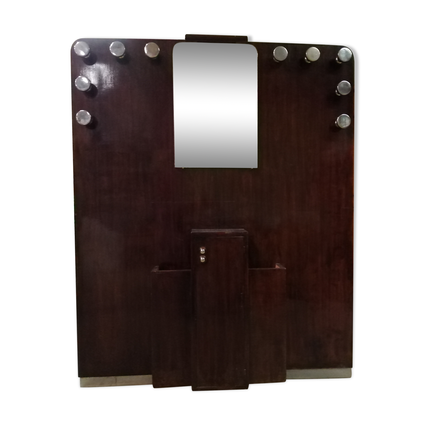 Atypical wall entrance coat rack, 50s