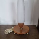 Old vintage tripod lamp with compass base