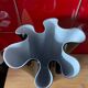 Large Black and White Handkerchief Vase in Murano Glass? H 30cm