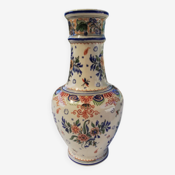Large old ceramic vase signed