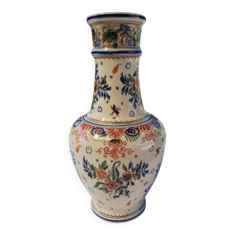 Large old ceramic vase signed