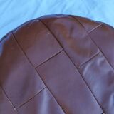 Sede Patchwork Leather Pouf