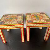 Pair of bedside or end table side tables