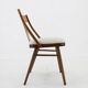 1950s Set of 4 Dining Chairs in Walnut Finish, Czechoslovakia