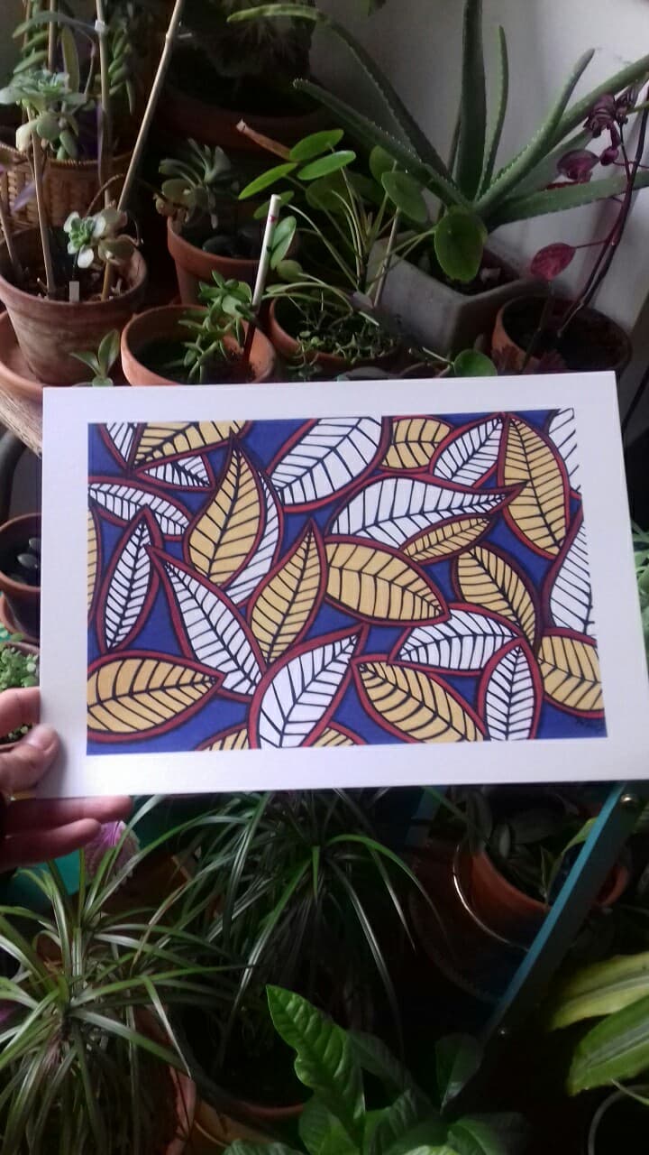 Wax pattern painting