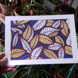 Peinture motif wax