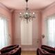 Pink Murano Glass Crystal Beaded Chandelier 1960’s