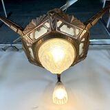 Art Deco chandelier with 4 lights, 1930.