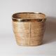 Vintage Italian style pencil holder and brass planter or basket.