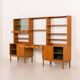 Free standing wall unit with a desk by bertil fridhagen, sweden, 1960s