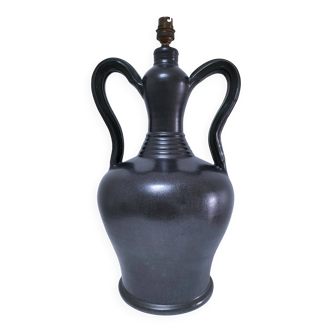 haut pied de lampe céramique lunetta vallauris h.47 cm