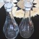 2 carafes en verre Fidenza