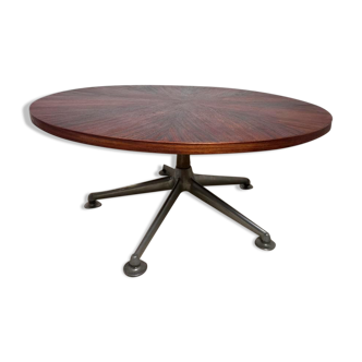 Vintage rosewood round coffee table