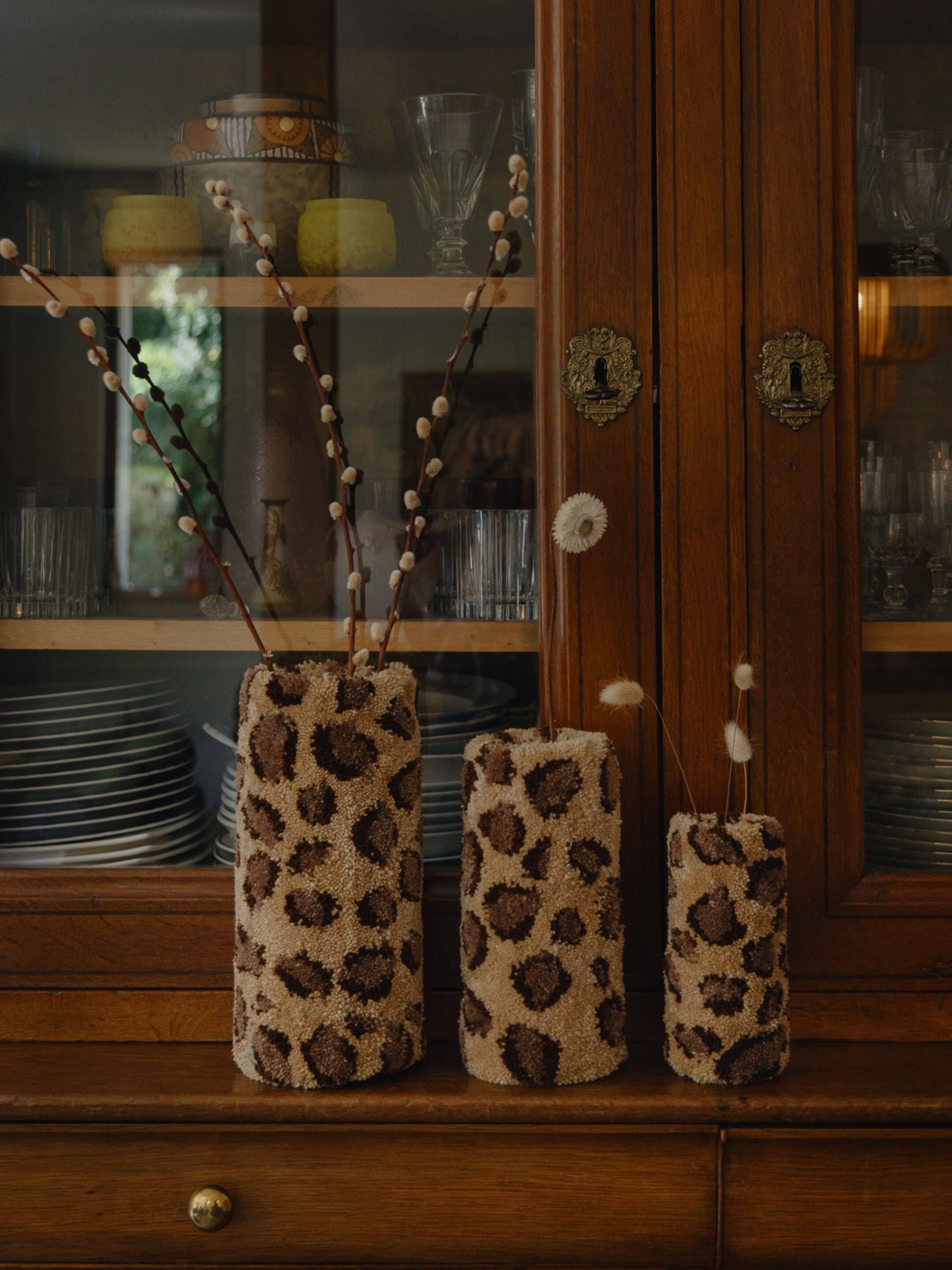 Large Leopard Vase