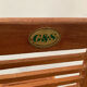 Folding teak children's chair