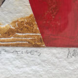 Carborundum etching by bernard alligand. embers, 2002