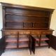 Rustic two-body oak sideboard from the 1960s.