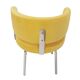 Chaises Bauhaus italiennes par Pizzi Arredamenti, cadre en acier et velours jaune, 1970