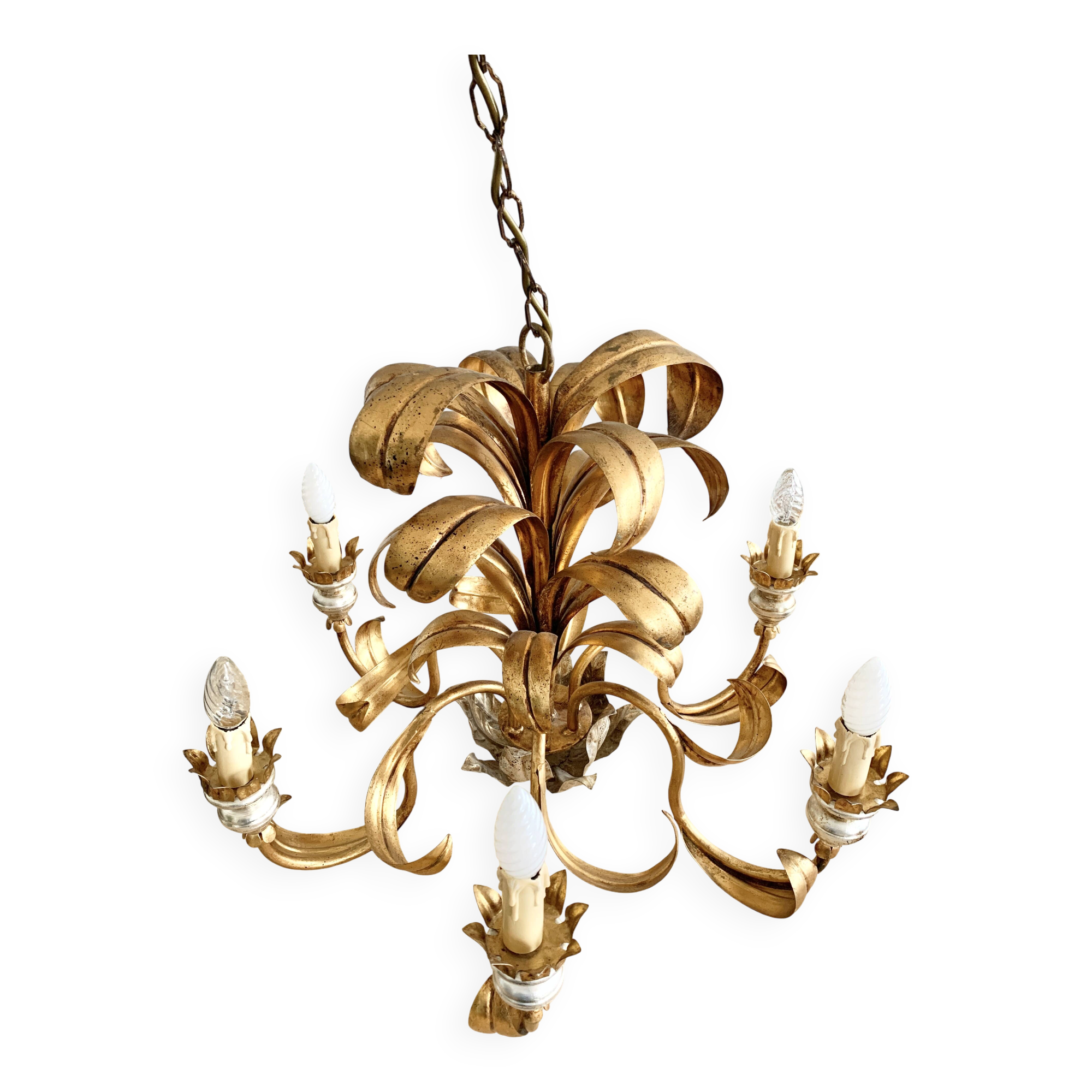 1960s Hollywood Regency chandelier