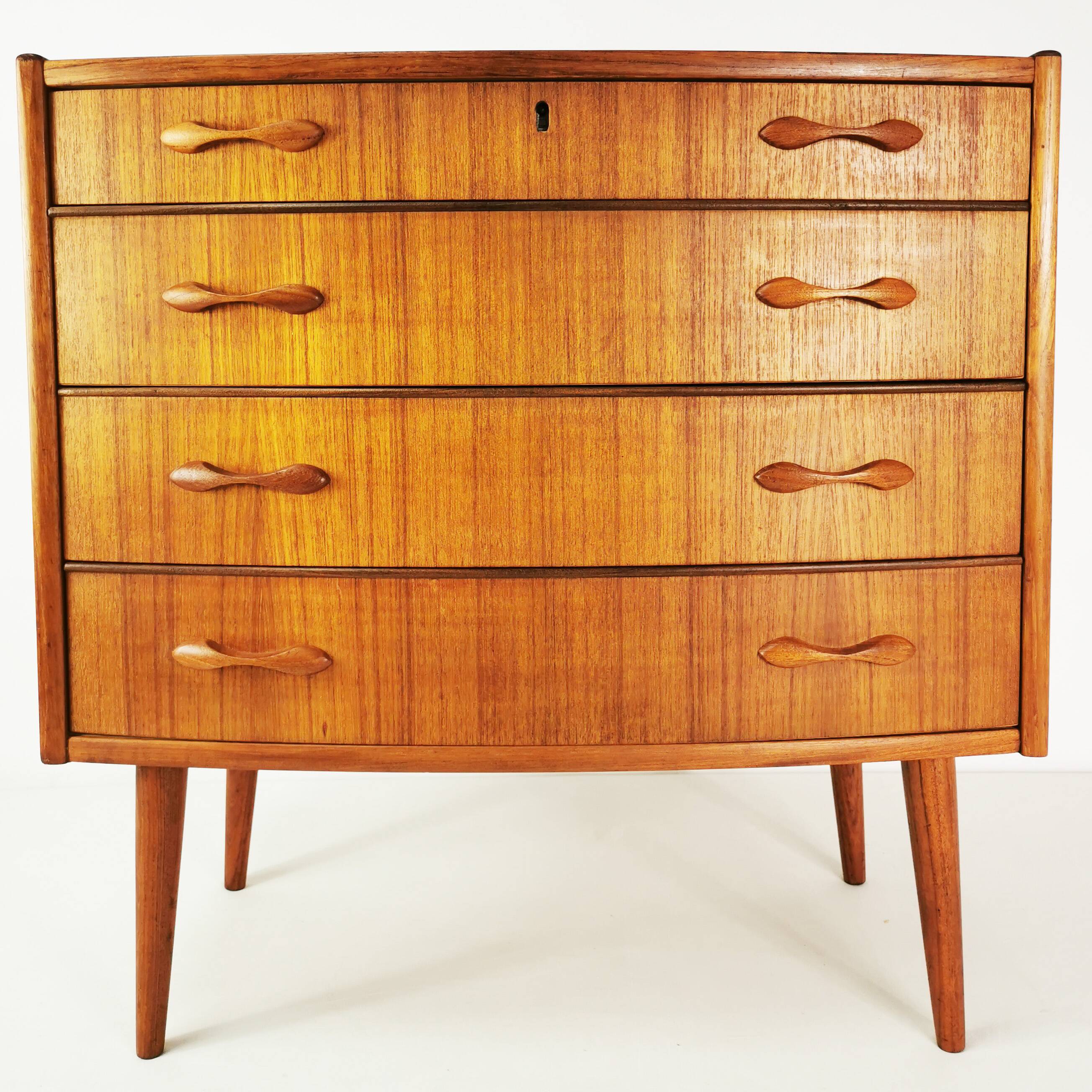 Tekowa komoda Mid century, Sykklven, proj. Brodrene Blindheim, Norway, lata 60.