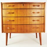 Tekowa komoda Mid century, Sykklven, proj. Brodrene Blindheim, Norway, lata 60.