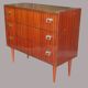 Vintage 3 Drawer Chest of Drawers Year 50/60