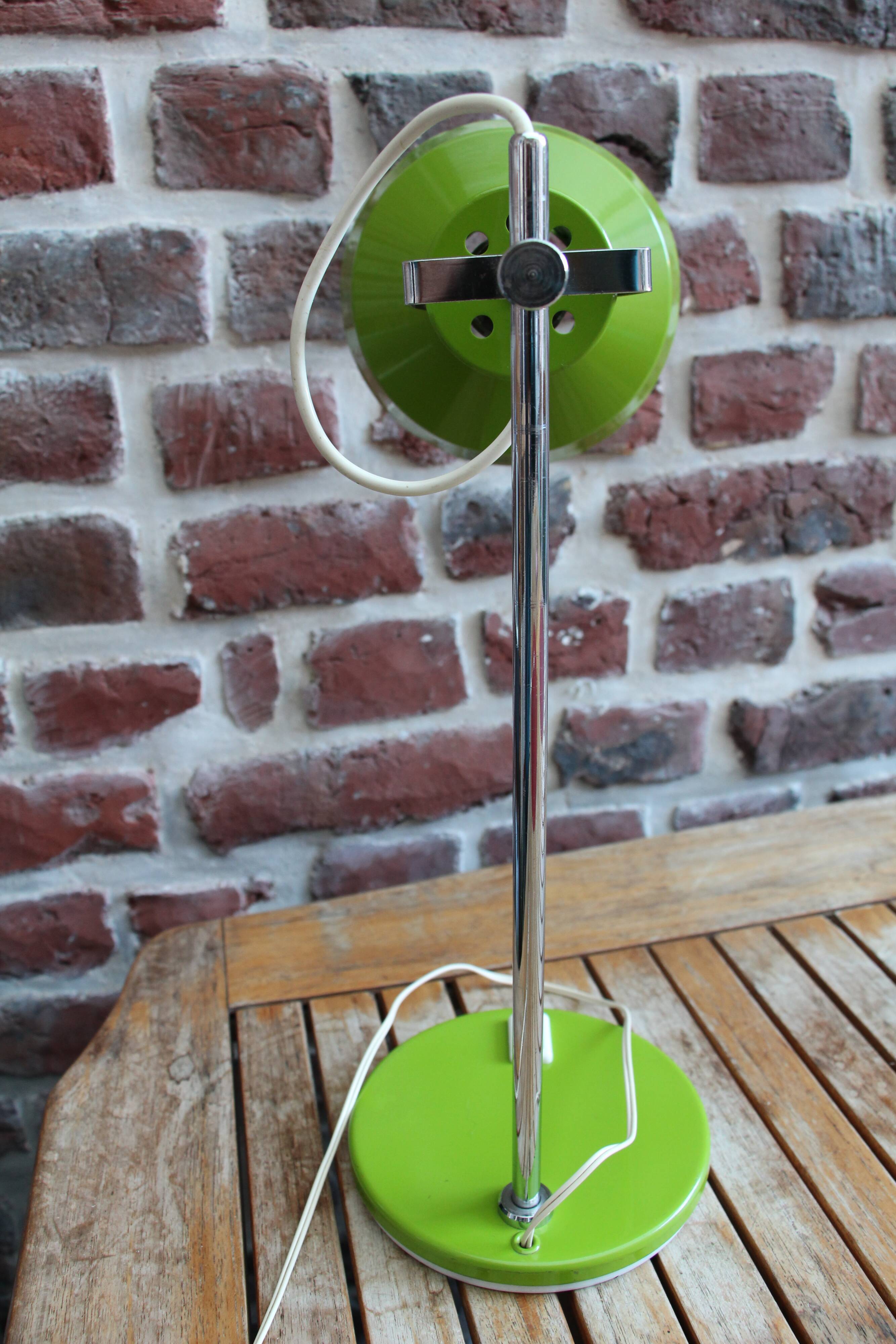 Vintage green desk lamp 70's