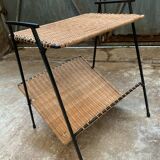 Pair of Raoul Guys Wicker Magazine Racks Circa 195