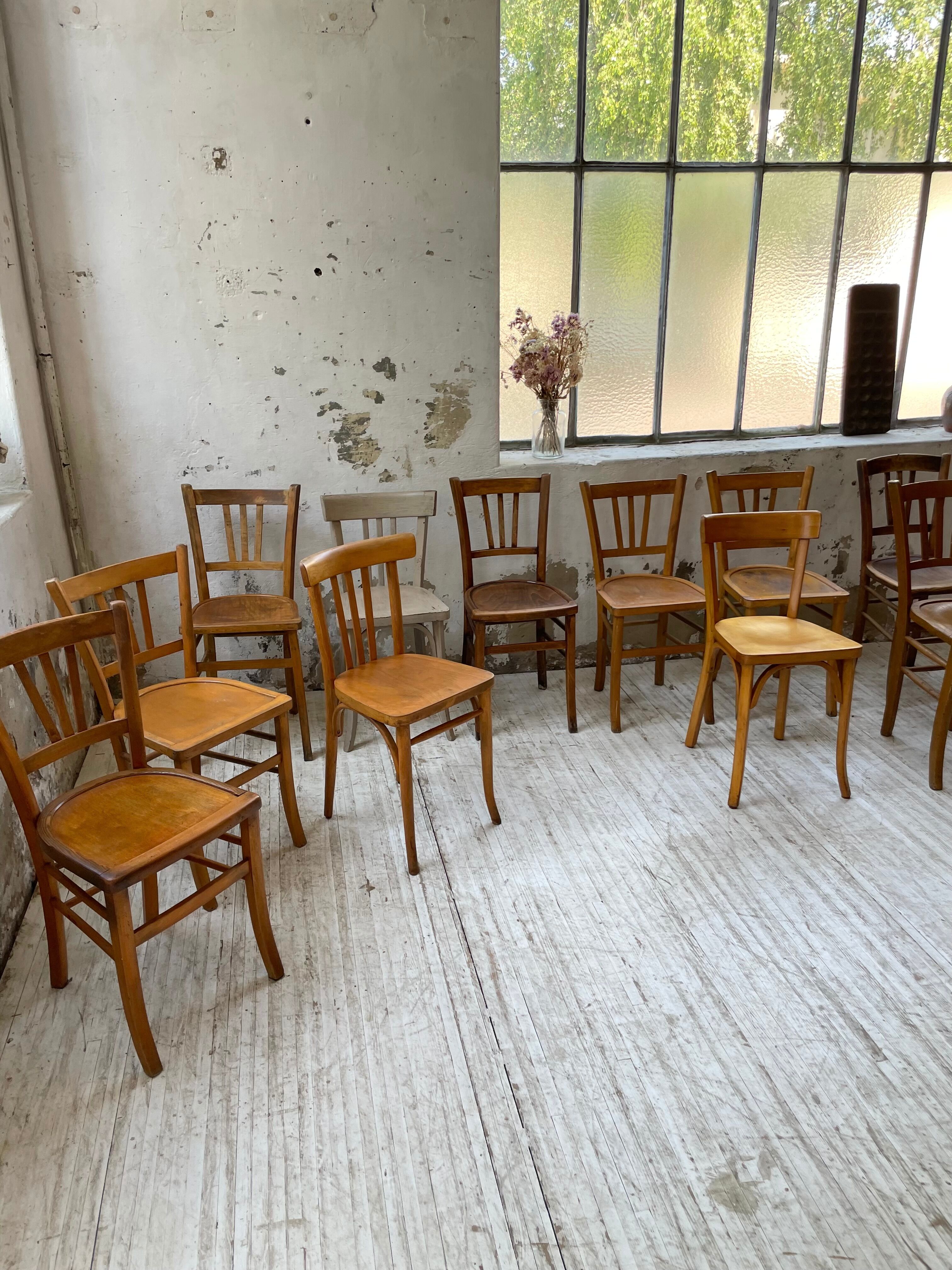 Set 11 Baumann bistro chairs