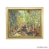 Forest Path – oil painting by Alexander Michael, 1972