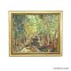 Chemin forestier – peinture à l'huile par Alexander Michael, 1972