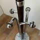 Chrome metal coat rack