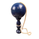 Antique navy blue wooden cup-and-ball toy – Vintage skill toy