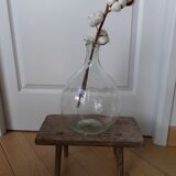 Low solid wood stool