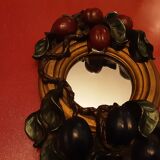 Mirror flat fruit plums rococo style