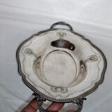 Service silver metal punch bird Phoenix tray handle