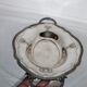 Service silver metal punch bird Phoenix tray handle