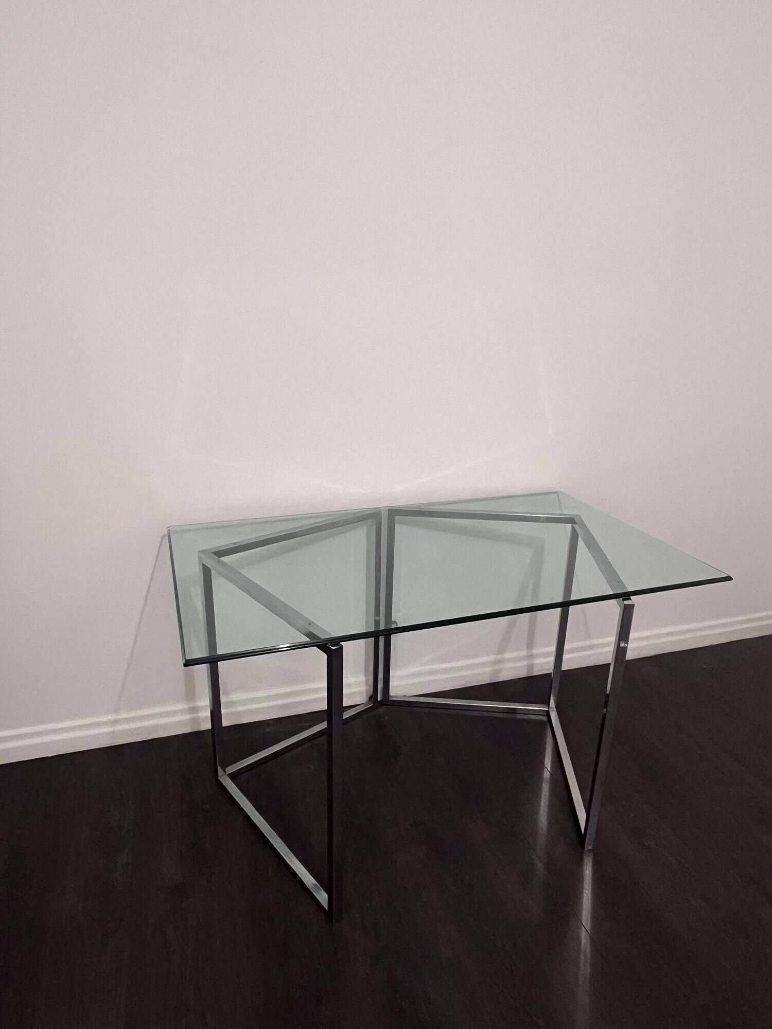 Table d'architecte Cinna en verre