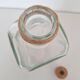Glass bottle and cork stopper
