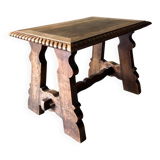 Brutalist oak coffee table 1940-50