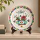 Chinese porcelain plate, famille rose, Peranakan