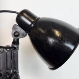 Applique murale industrielle noire à ciseaux, années 1950