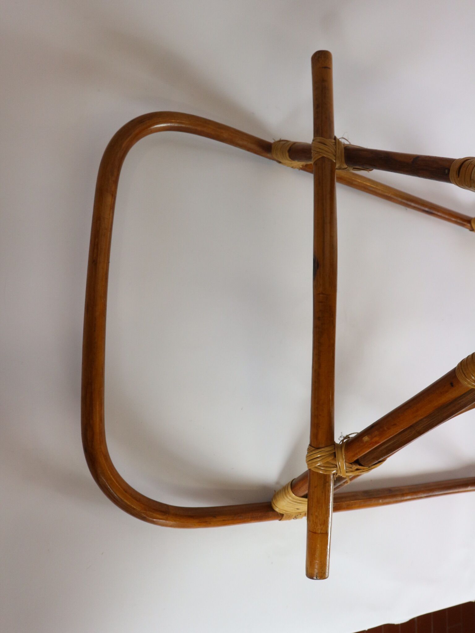 Rattan rocking horse, vintage