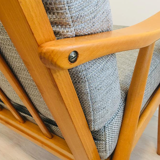 Grey Boomerang armchair