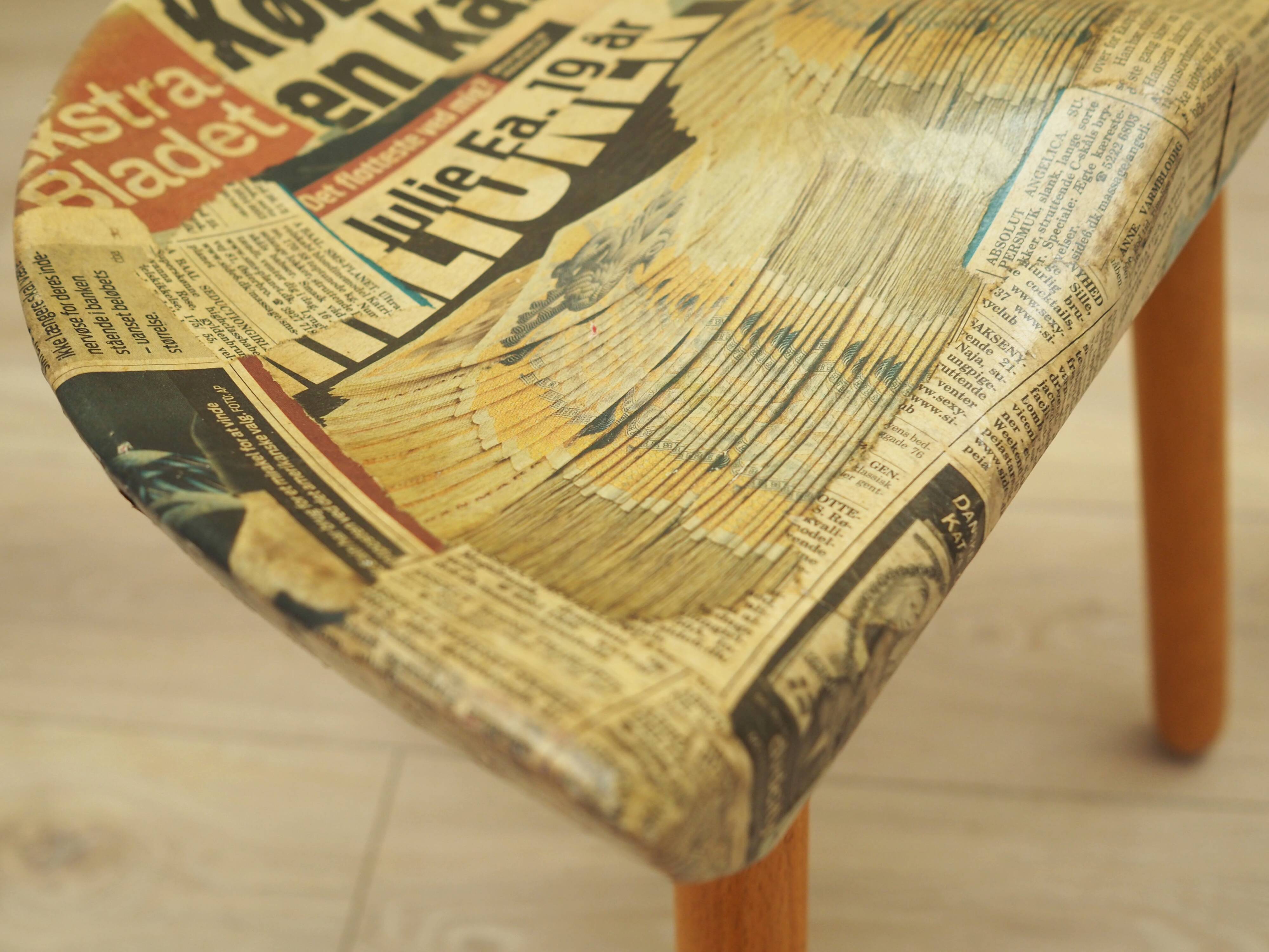 Tripod stool, Danish design, 1950s, designer: Arne Hovmand-Olsen