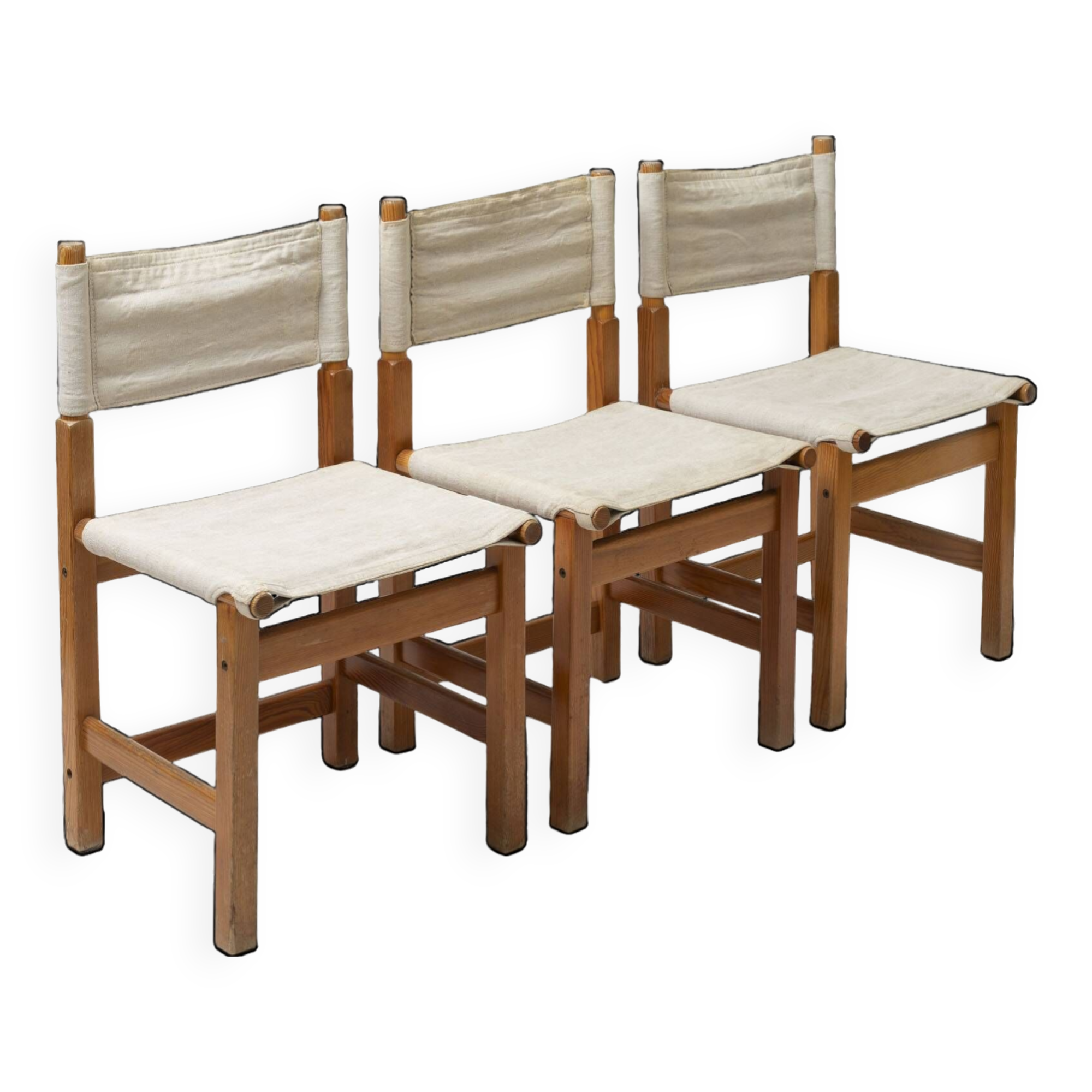 Set of 3 rare dining chairs 'Kotka' by Tomas Jelinek for Ikea, 1980s