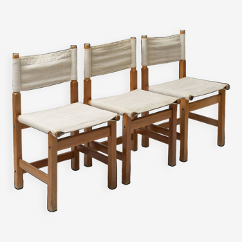 Set of 3 rare dining chairs 'Kotka' by Tomas Jelinek for Ikea, 1980s