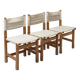 Set of 3 rare dining chairs 'Kotka' by Tomas Jelinek for Ikea, 1980s